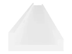 Estantes de pared 4 piezas Blanco 115x9x3 cm