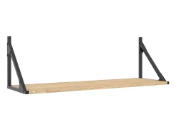 Estantes de pared 2 piezas roble sonoma 80x25x25,5 cm