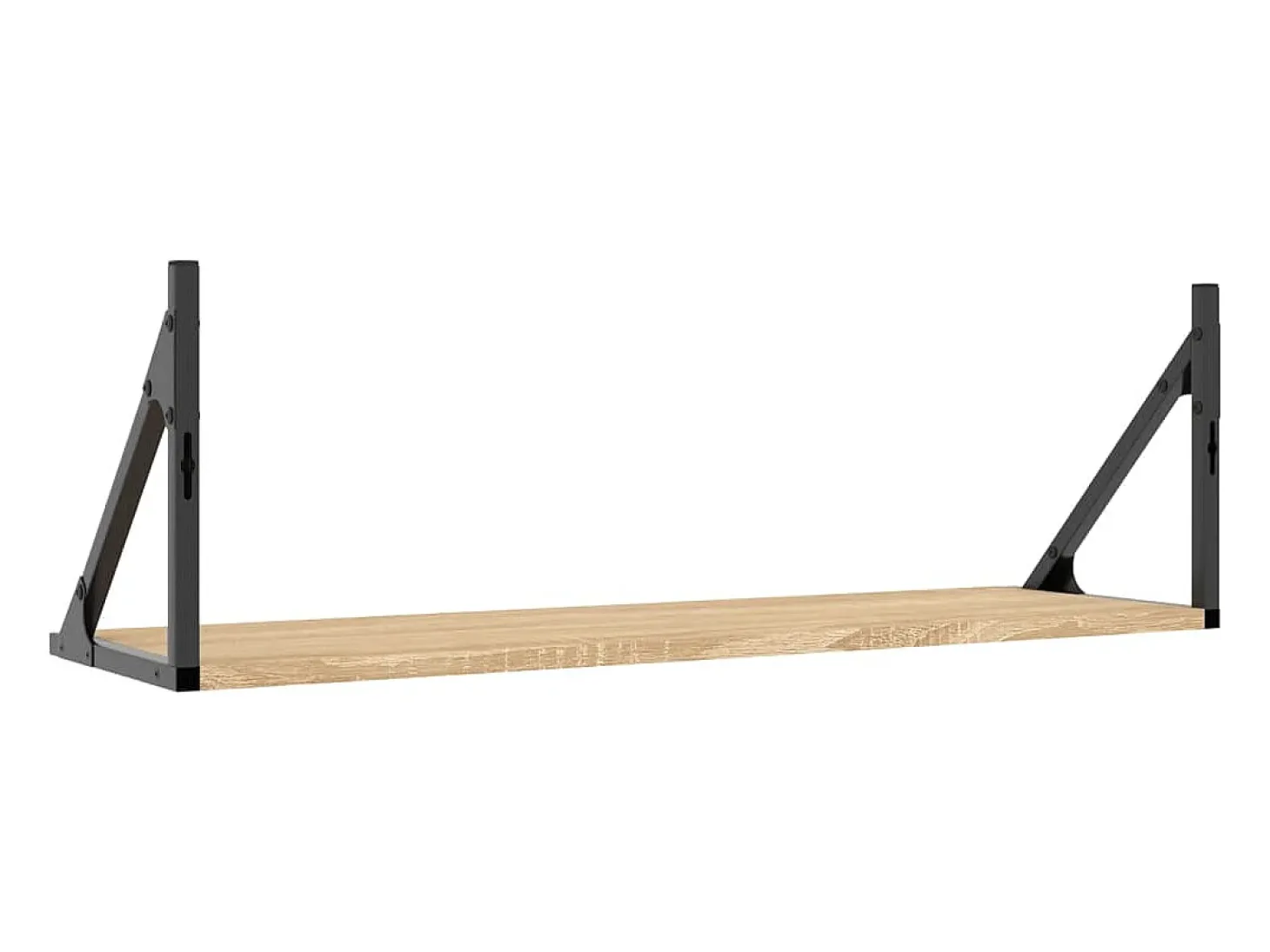 Estantes de pared 2 piezas roble sonoma 80x25x25,5 cm