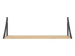 Estantes de pared 2 piezas roble sonoma 80x25x25,5 cm