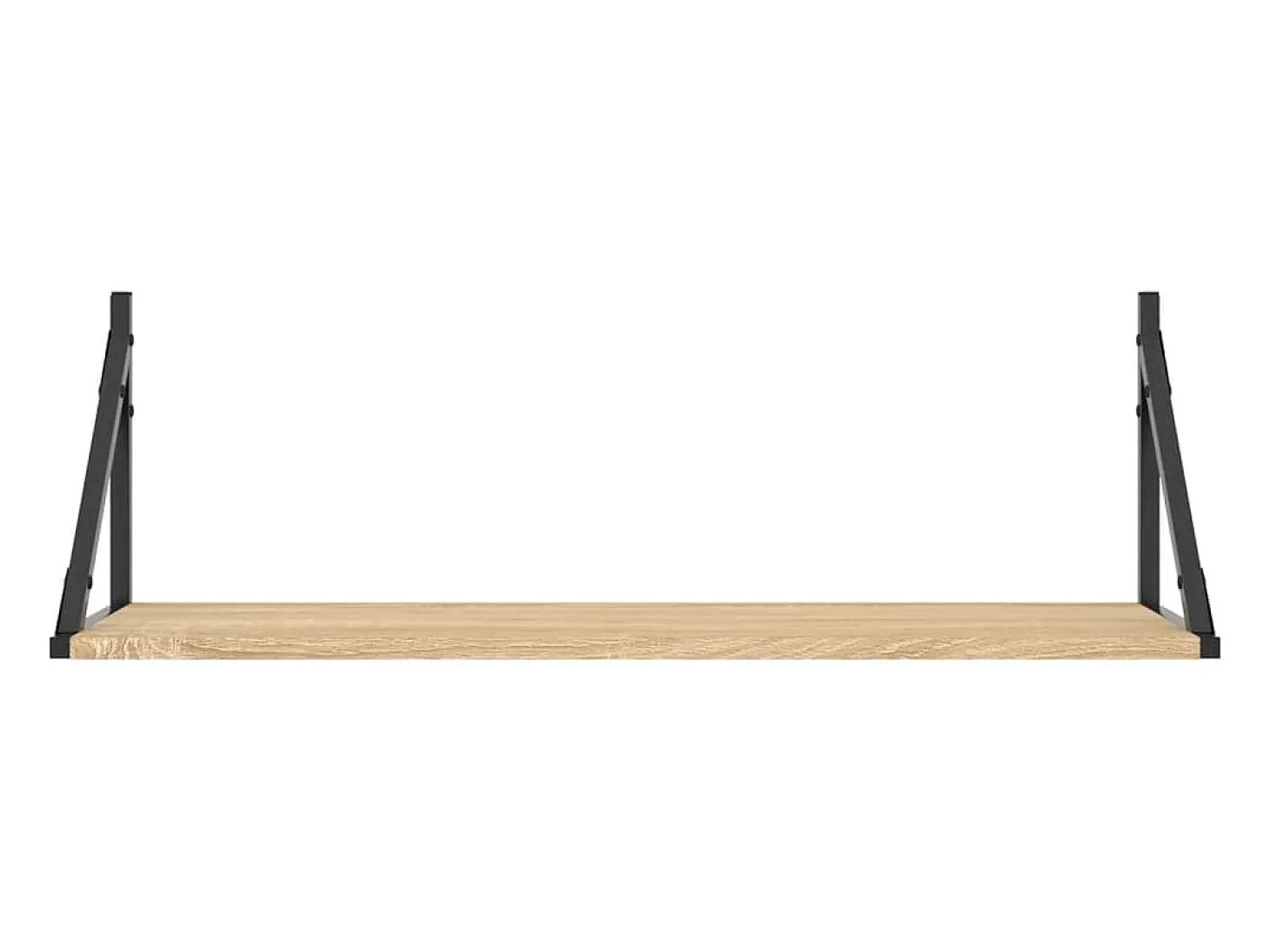 Estantes de pared 2 piezas roble sonoma 80x25x25,5 cm