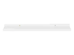 Estantes de pared 4 piezas Blanco brillo 60x9x3 cm