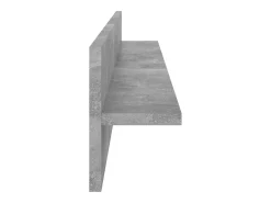 Estantes de pared 2 piezas Gris hormigón 80x11,5x18cm madera de ingeniería