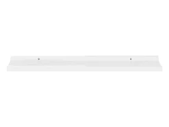 Estantes de pared 4 piezas Blanco brillo 80x9x3 cm
