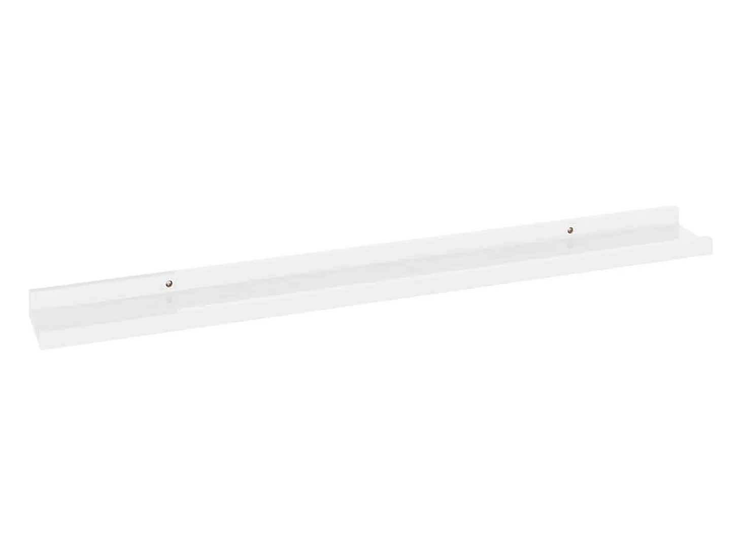 Estantes de pared 4 piezas Blanco brillo 80x9x3 cm