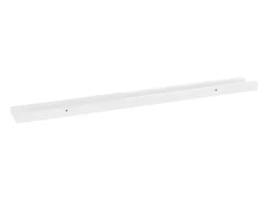 Estantes de pared 4 piezas Blanco brillo 80x9x3 cm