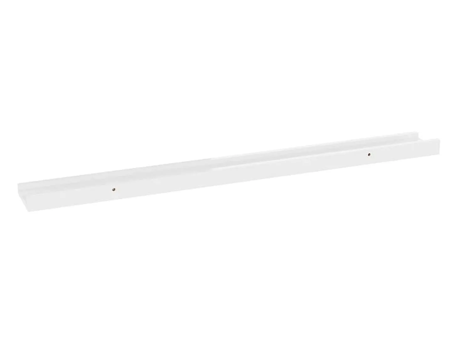 Estantes de pared 4 piezas Blanco brillo 80x9x3 cm