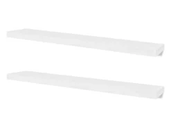 Estantes de pared 4 piezas Blanco 120 cm