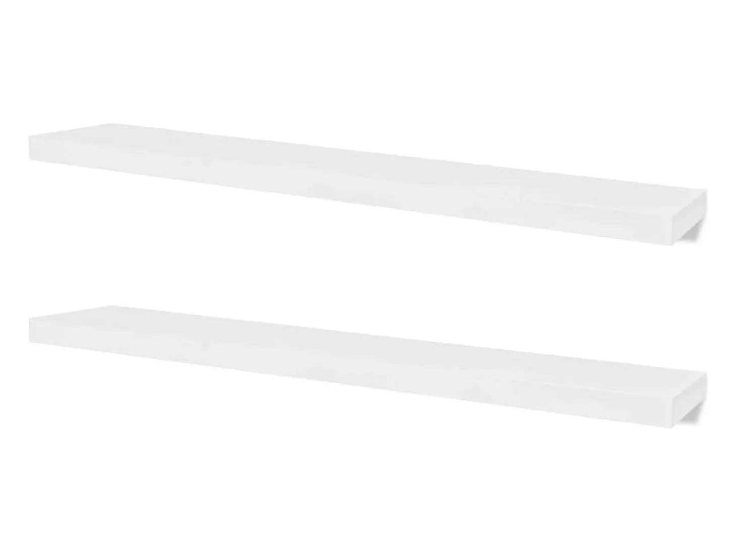 Estantes de pared 4 piezas Blanco 120 cm