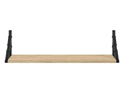 Estantes de pared 2 piezas roble sonoma 60x15x15,5 cm