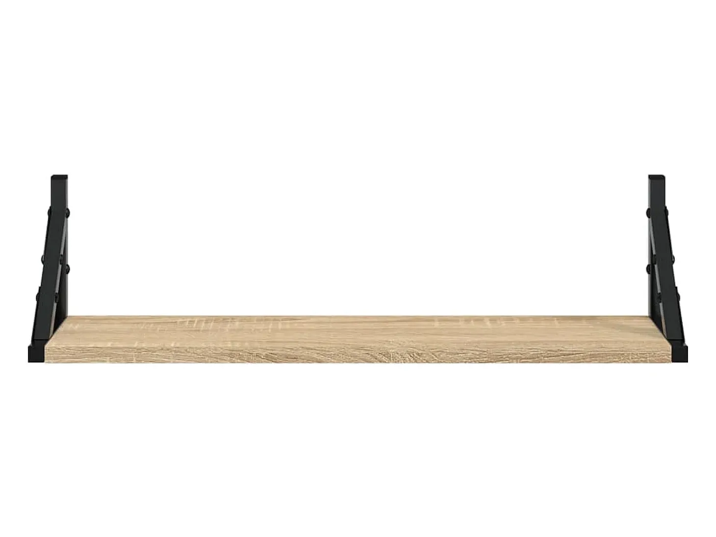 Estantes de pared 2 piezas roble sonoma 60x15x15,5 cm