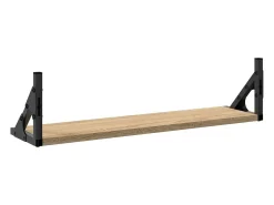Estantes de pared 2 piezas roble sonoma 60x15x15,5 cm