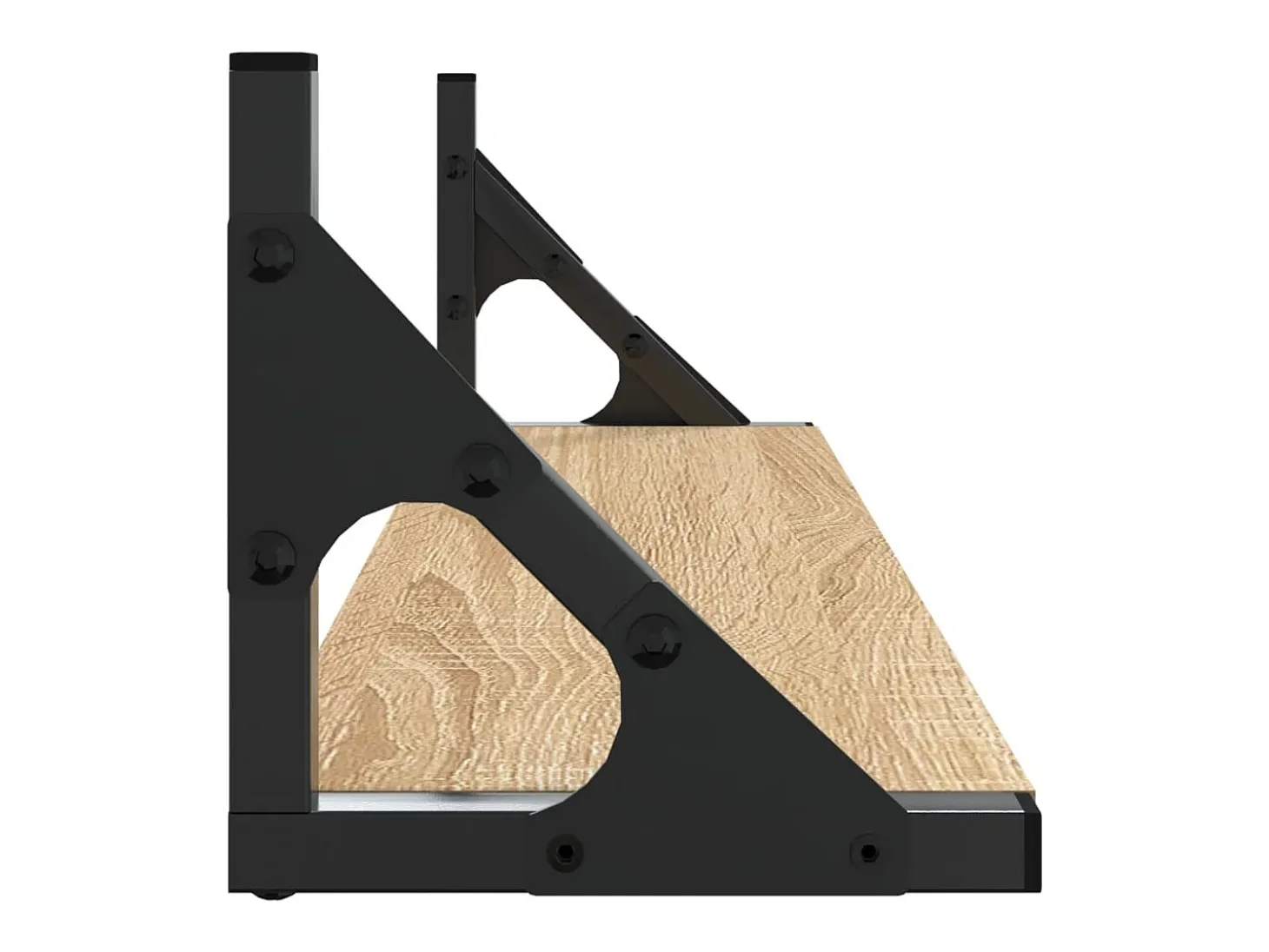 Estantes de pared 2 piezas roble sonoma 60x15x15,5 cm