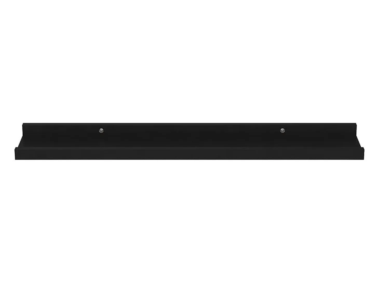 Estantes de pared 4 piezas Negro 60x9x3 cm