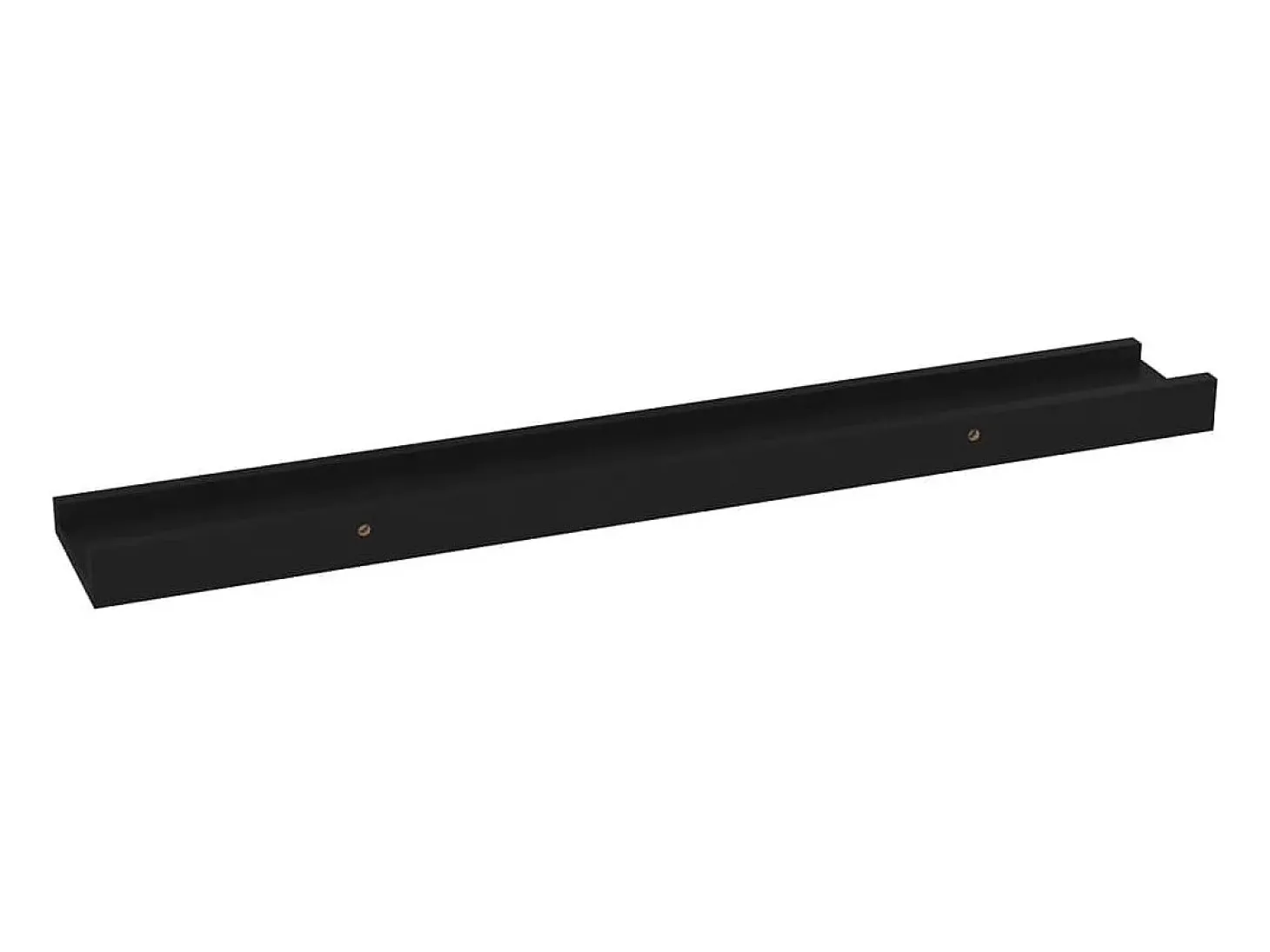 Estantes de pared 4 piezas Negro 60x9x3 cm