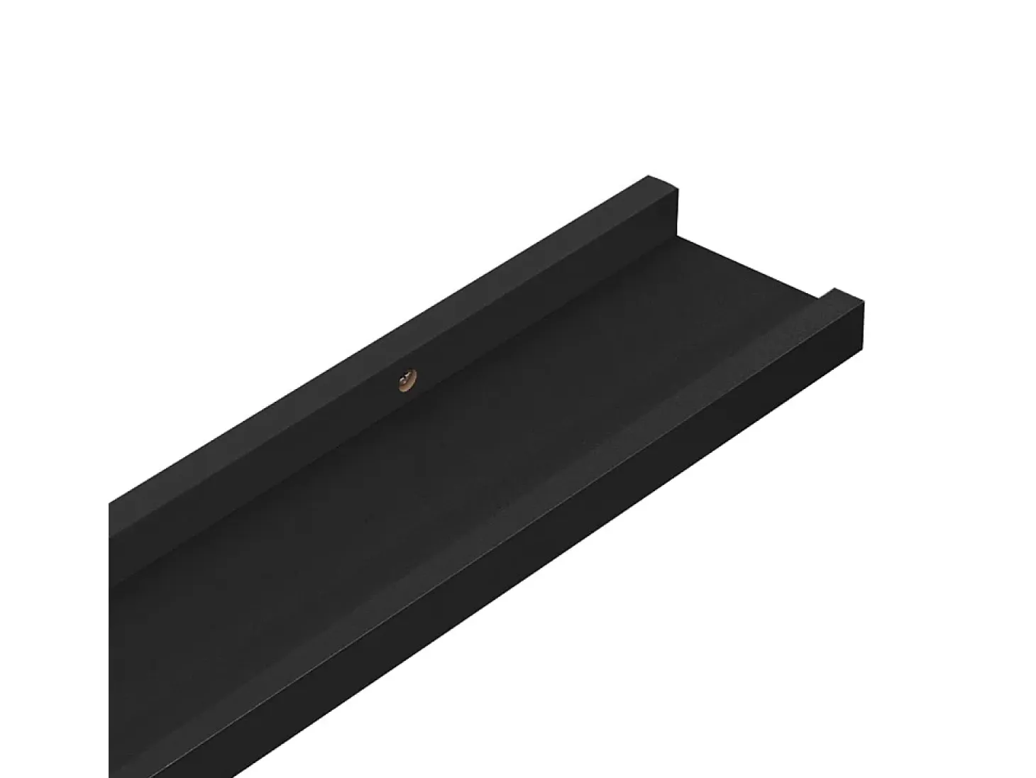 Estantes de pared 4 piezas Negro 60x9x3 cm