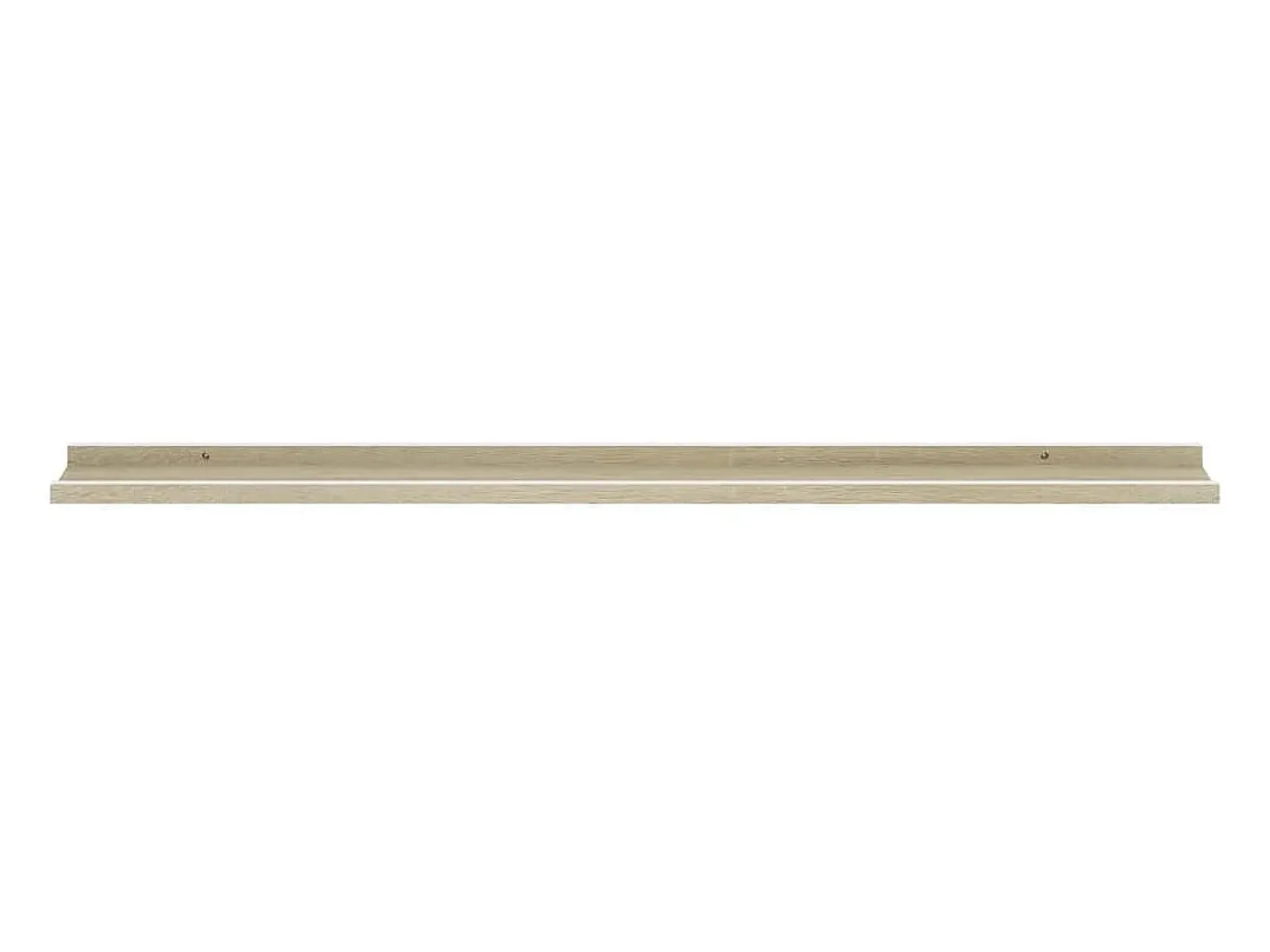 Estantes de pared 4 piezas blanco y roble sonoma 115x9x3 cm