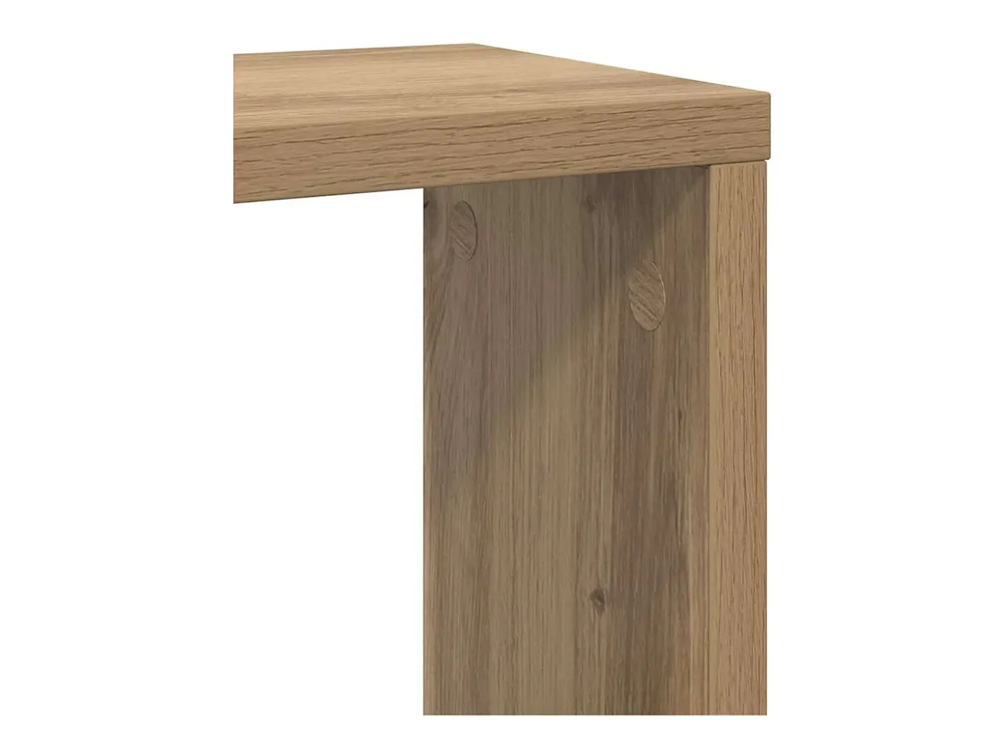 Estantes de pared 2 piezas hechos a mano roble 26 x 15 x 26 cm