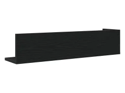 Estantes de pared 2 piezas negro 75x16,5x16,5 cm madera de ingeniería