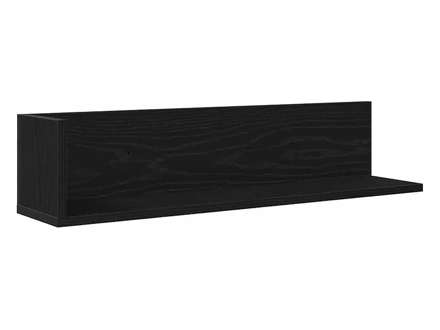 Estantes de pared 2 piezas negro 75x16,5x16,5 cm madera de ingeniería