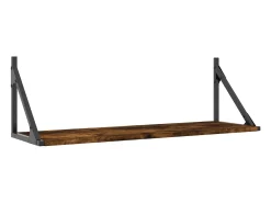 Estantes de pared 2 piezas roble ahumado 80x25x25,5cm madera de ingeniería