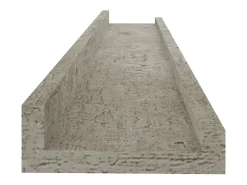Estantes de pared 4 piezas Gris hormigón 60x9x3 cm