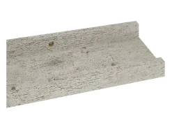 Estantes de pared 4 piezas Gris hormigón 60x9x3 cm