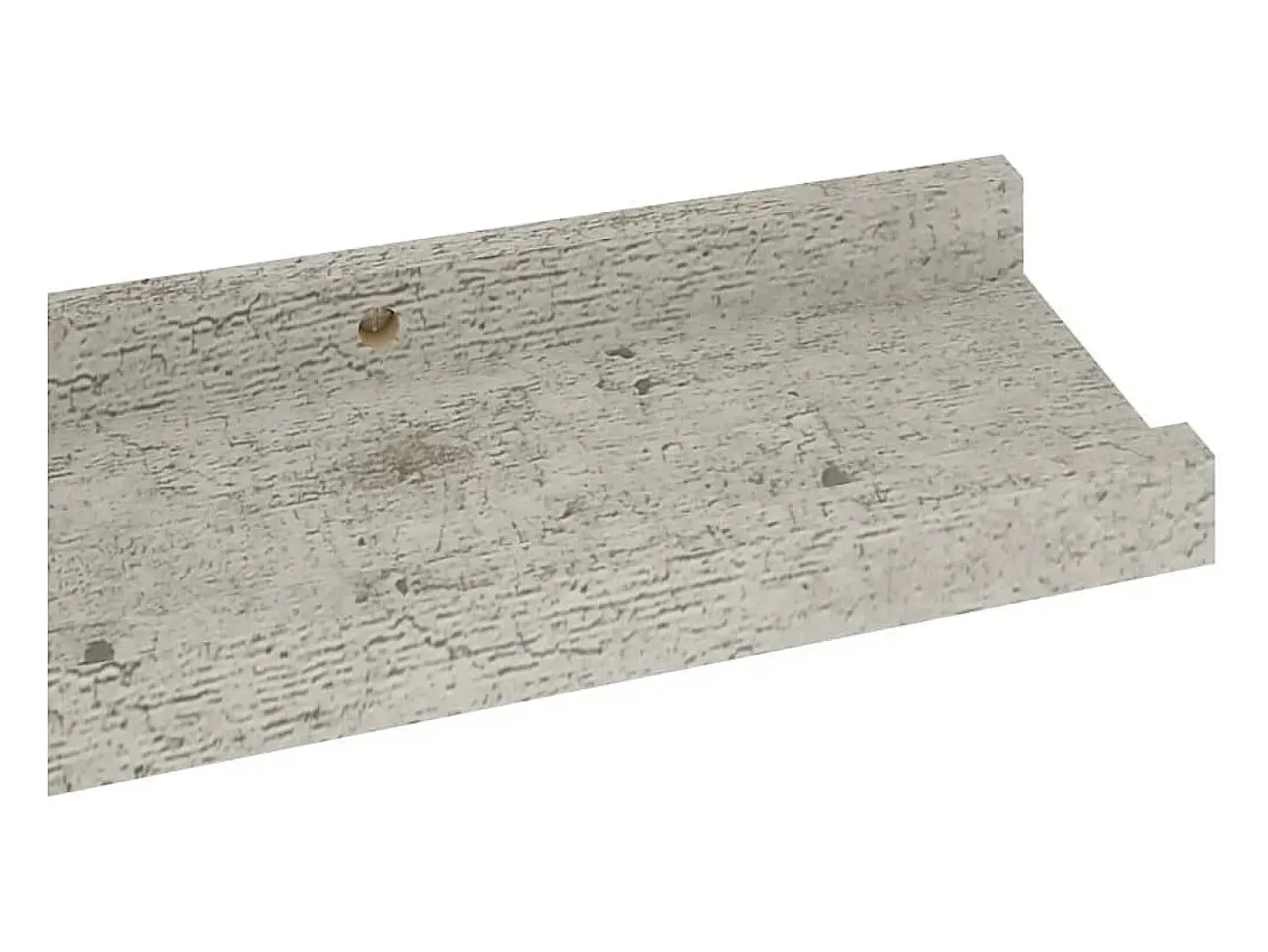 Estantes de pared 4 piezas Gris hormigón 60x9x3 cm