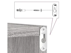 Estantes de pared 4 piezas Gris 26 x 15 x 26 cm Madera de ingeniería