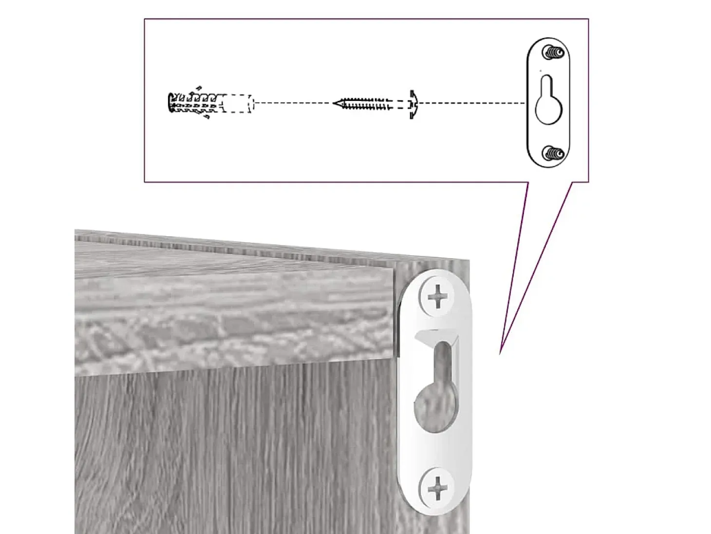 Estantes de pared 4 piezas Gris 26 x 15 x 26 cm Madera de ingeniería