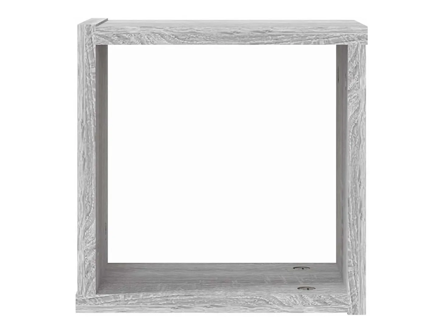 Estantes de pared 4 piezas Gris 26 x 15 x 26 cm Madera de ingeniería