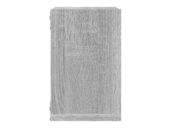 Estantes de pared 4 piezas Gris 26 x 15 x 26 cm Madera de ingeniería