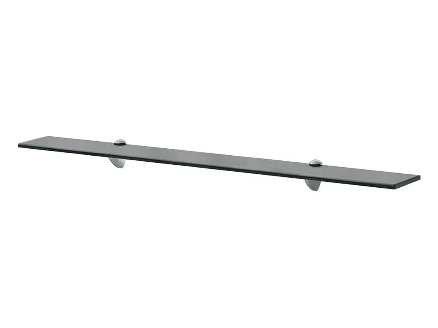 Estantes de pared 2 uds Cristal 90x10 cm 8 mm