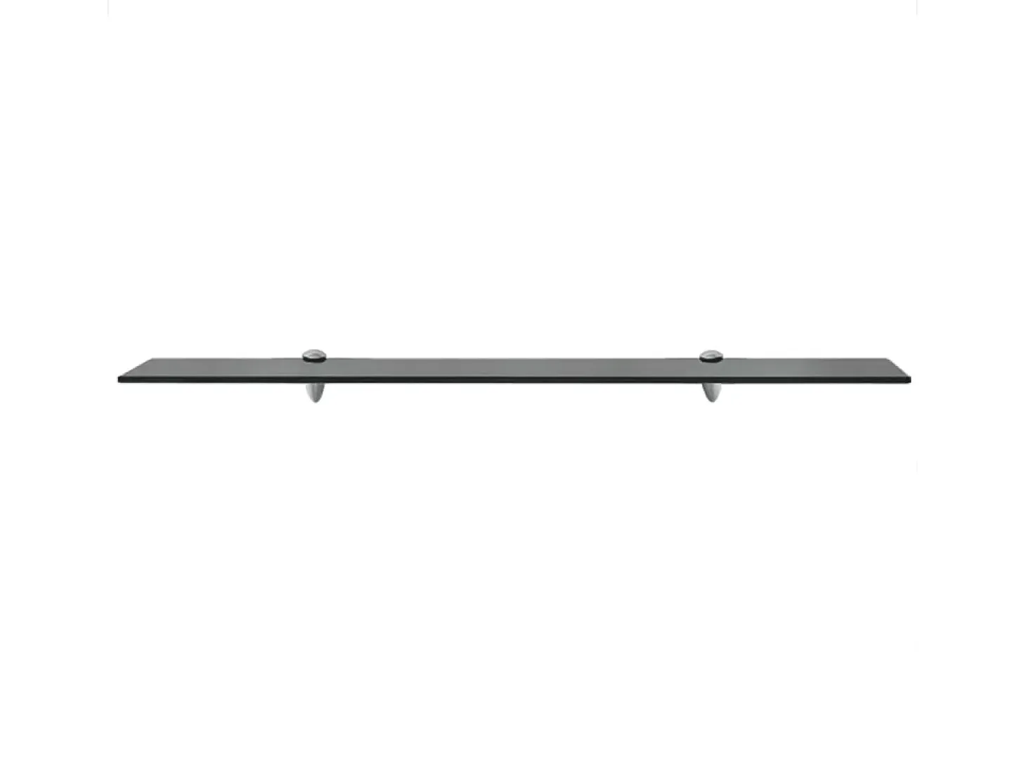 Estantes de pared 2 uds Cristal 90x10 cm 8 mm