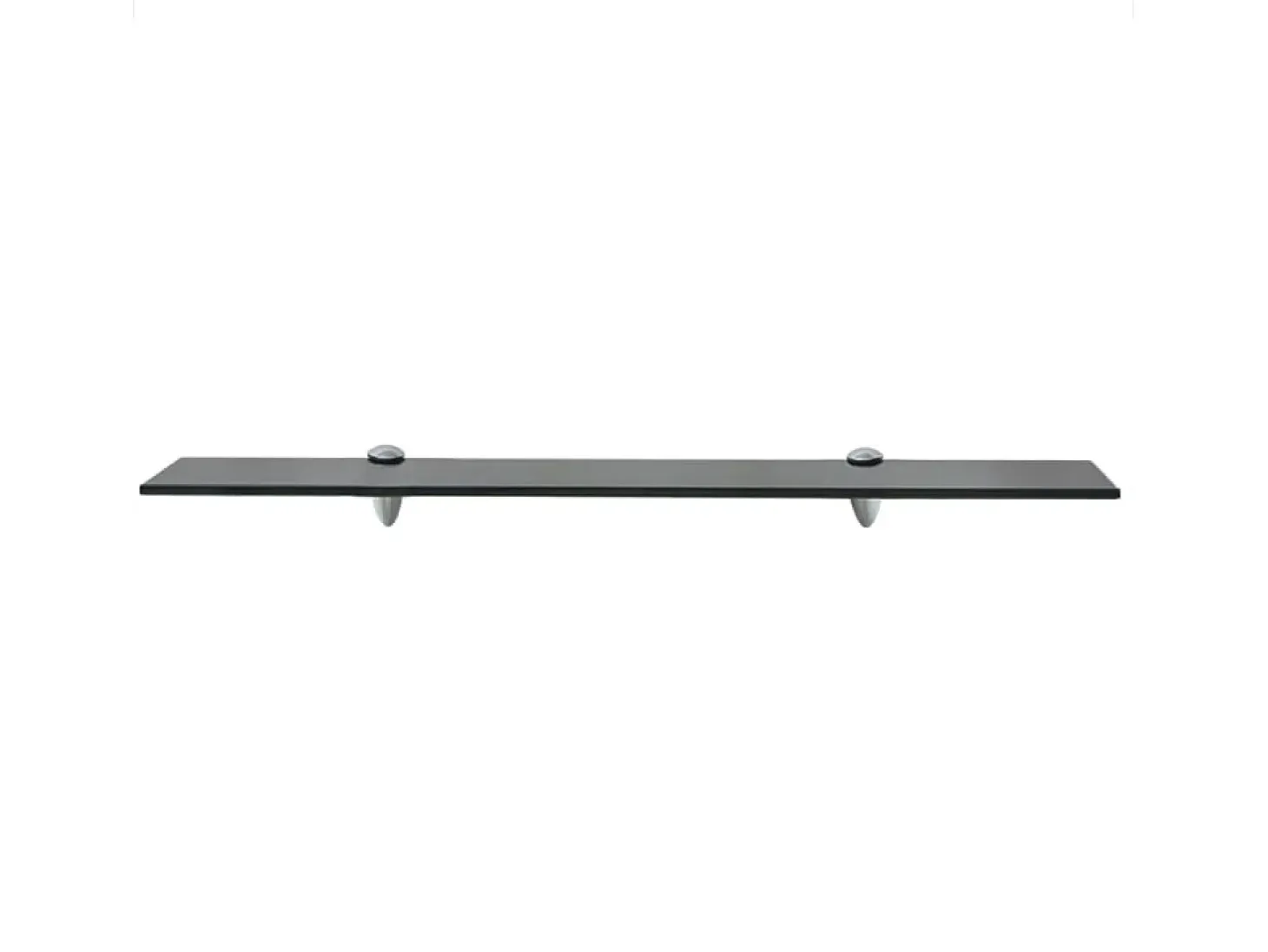 Estantes de pared 2 uds Cristal 70x20 cm 8 mm