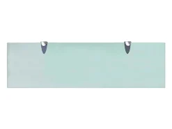 Estantes de pared 2 uds Cristal 70x20 cm 8 mm