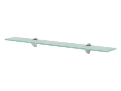 Estantes de pared 2 uds Cristal 70x20 cm 8 mm