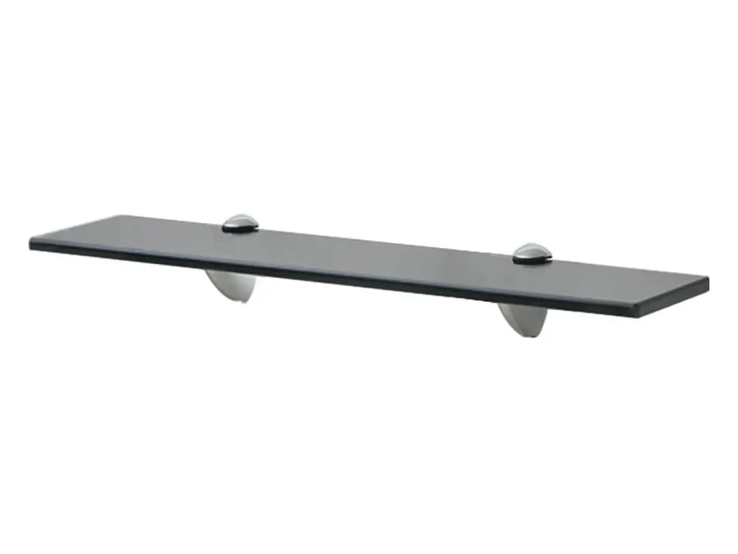 Estantes de pared 2 uds Cristal 50x20 cm 8 mm