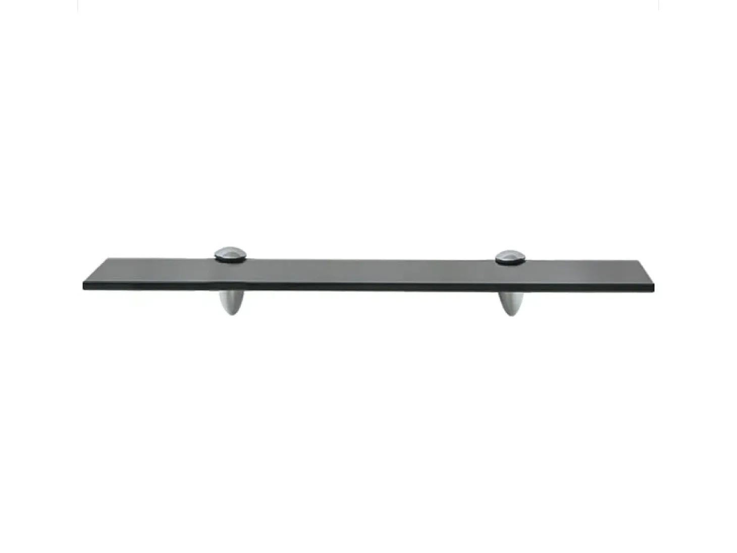 Estantes de pared 2 uds Cristal 50x20 cm 8 mm