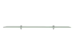 Estantes de pared 2 uds Cristal 100x10 cm 8 mm