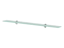 Estantes de pared 2 uds Cristal 100x20 cm 8 mm