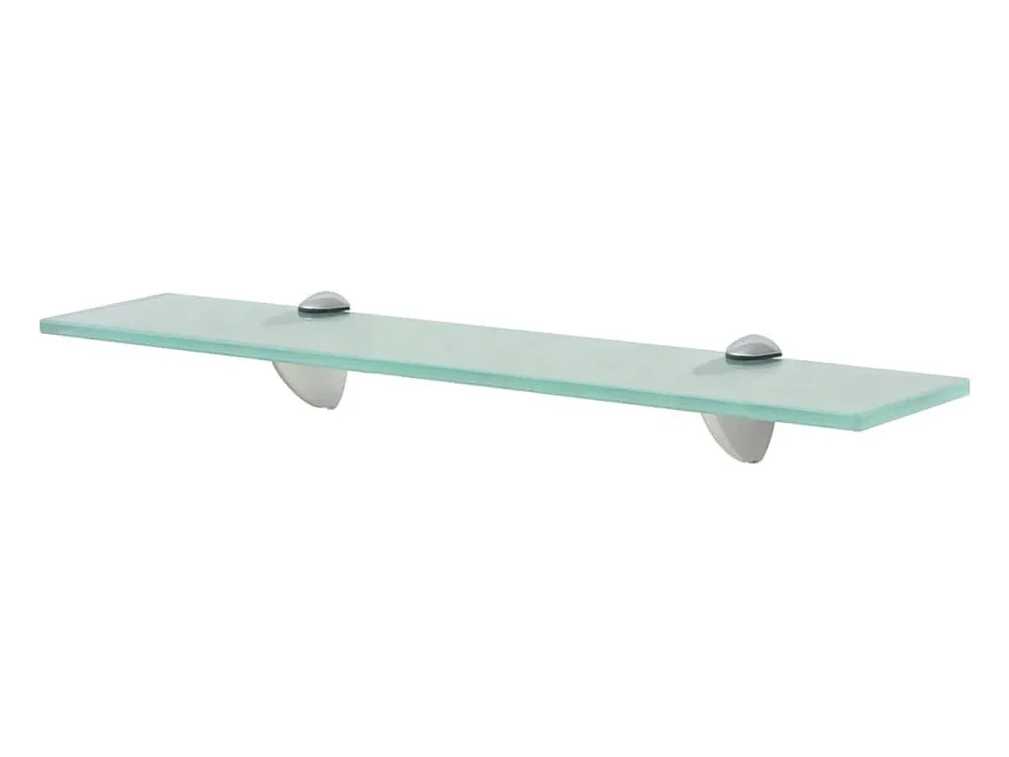 Estantes de pared 2 uds Cristal 50x20 cm 8 mm