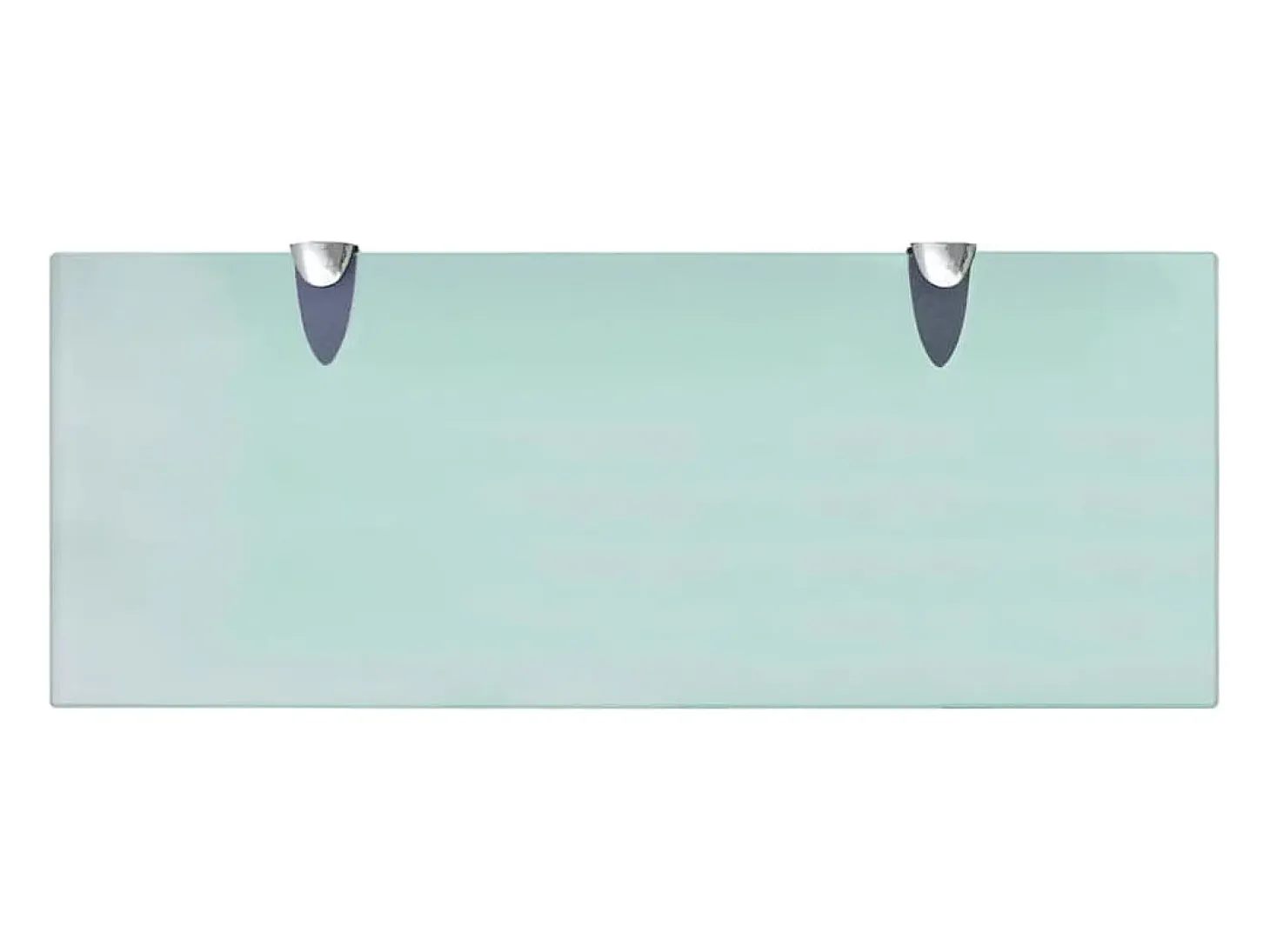 Estantes de pared 2 uds Cristal 50x20 cm 8 mm