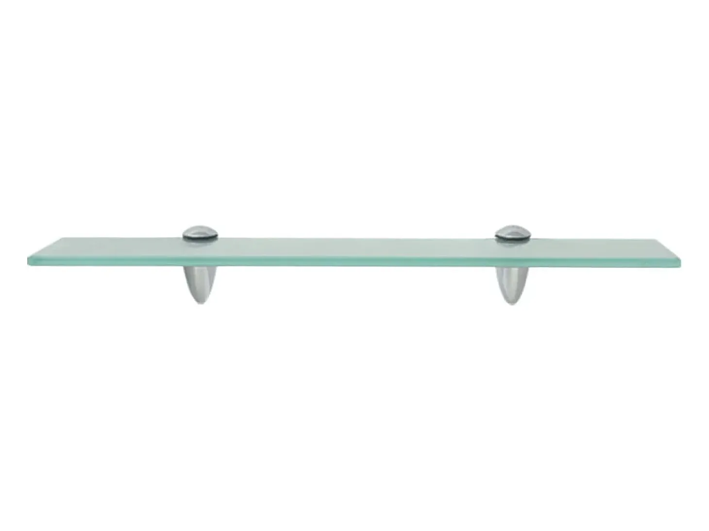Estantes de pared 2 uds Cristal 50x20 cm 8 mm