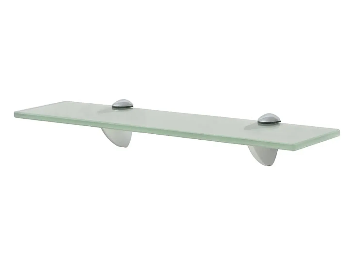 Estantes de pared 2 uds Cristal 40x10 cm 8 mm