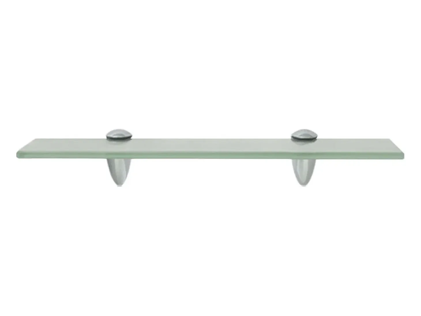 Estantes de pared 2 uds Cristal 40x10 cm 8 mm