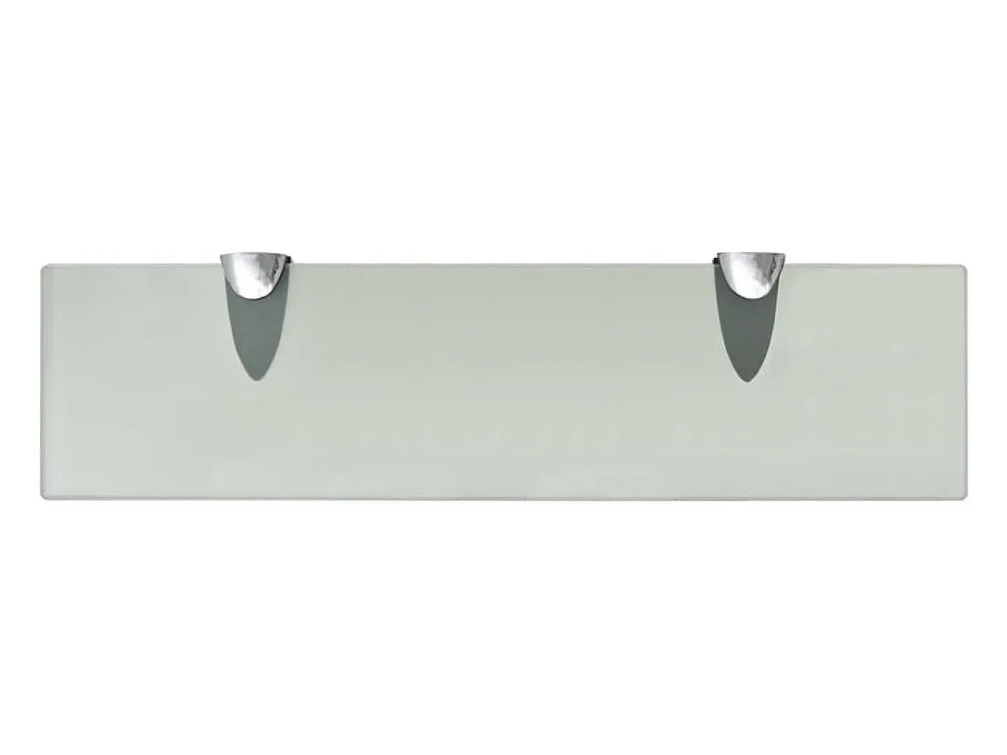 Estantes de pared 2 uds Cristal 40x10 cm 8 mm