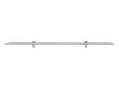Estantes de pared 2 uds Cristal 90x20 cm 8 mm