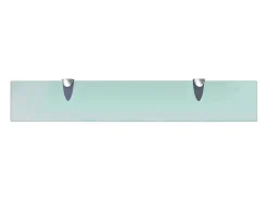 Estantes de pared 2 uds Cristal 60x10 cm 8 mm