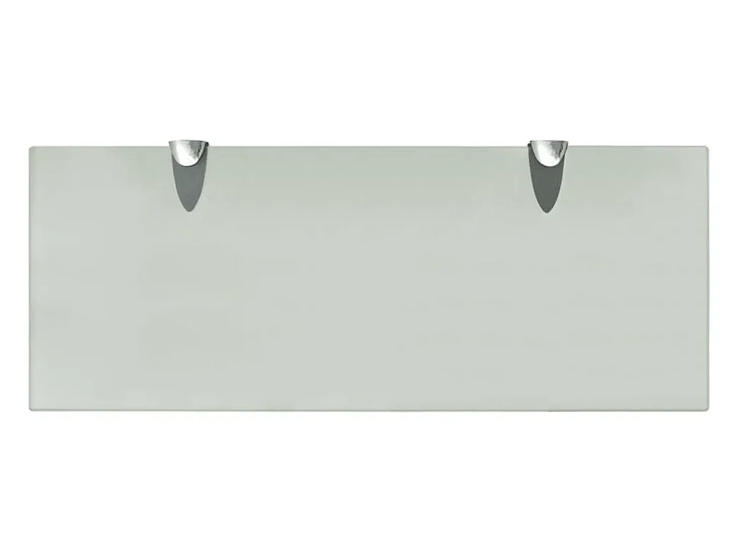 Estantes de pared 2 uds Cristal 50x20 cm 8 mm